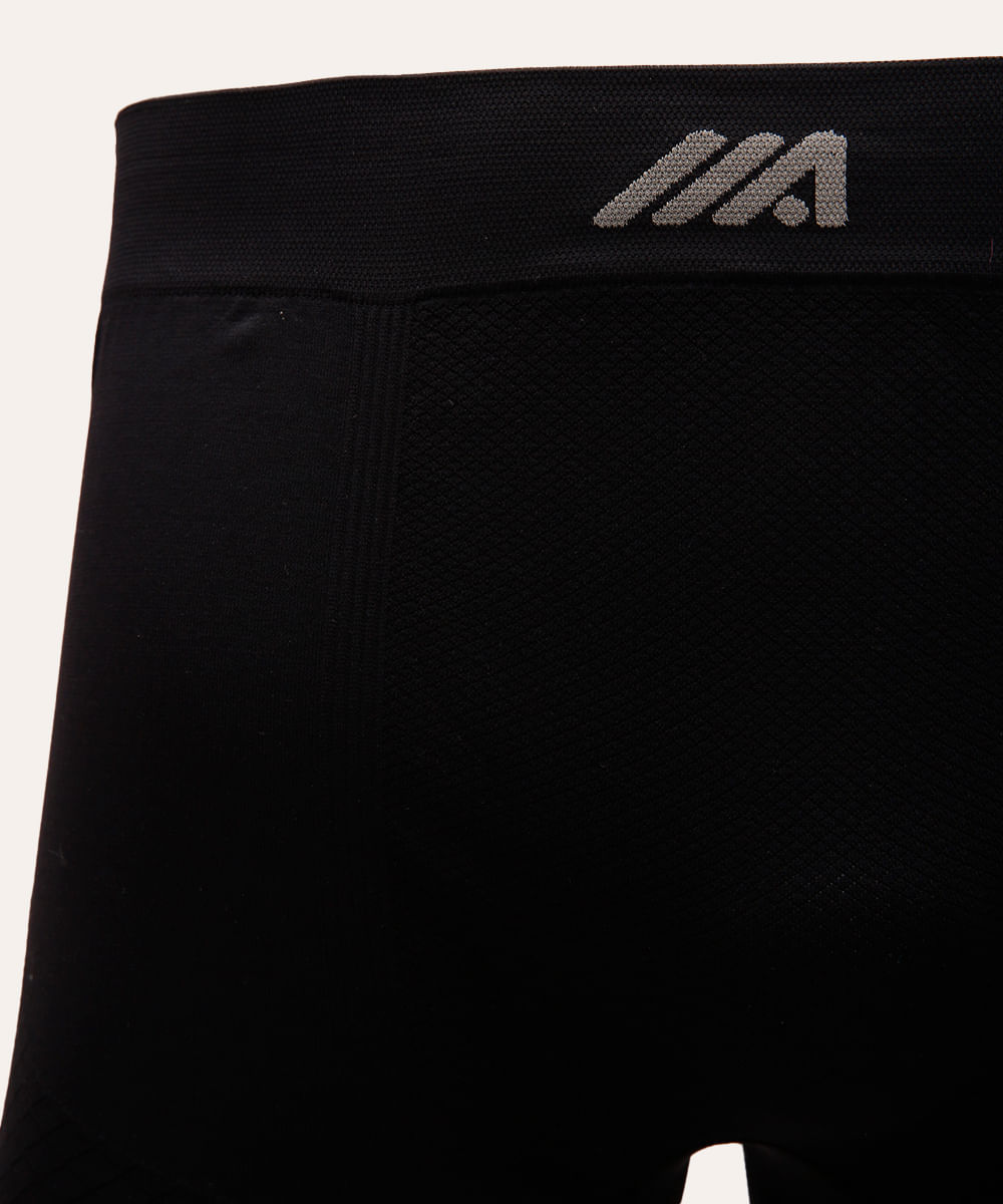 cueca boxer esportiva sem costura preta