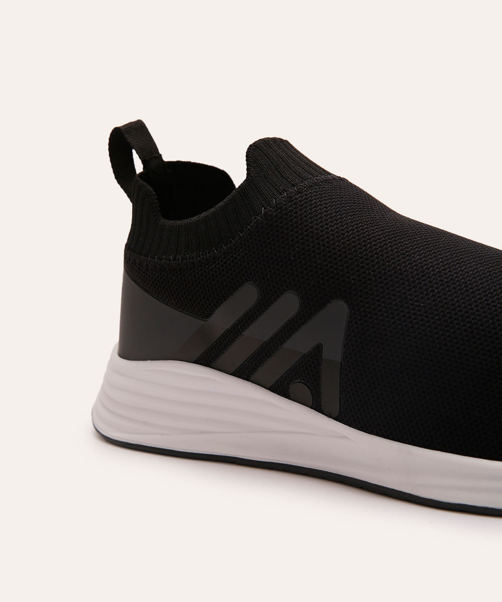 tênis esportivo ace calce fácil preto