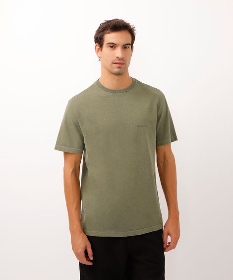 camiseta de algodão manga curta tropicus summer verde