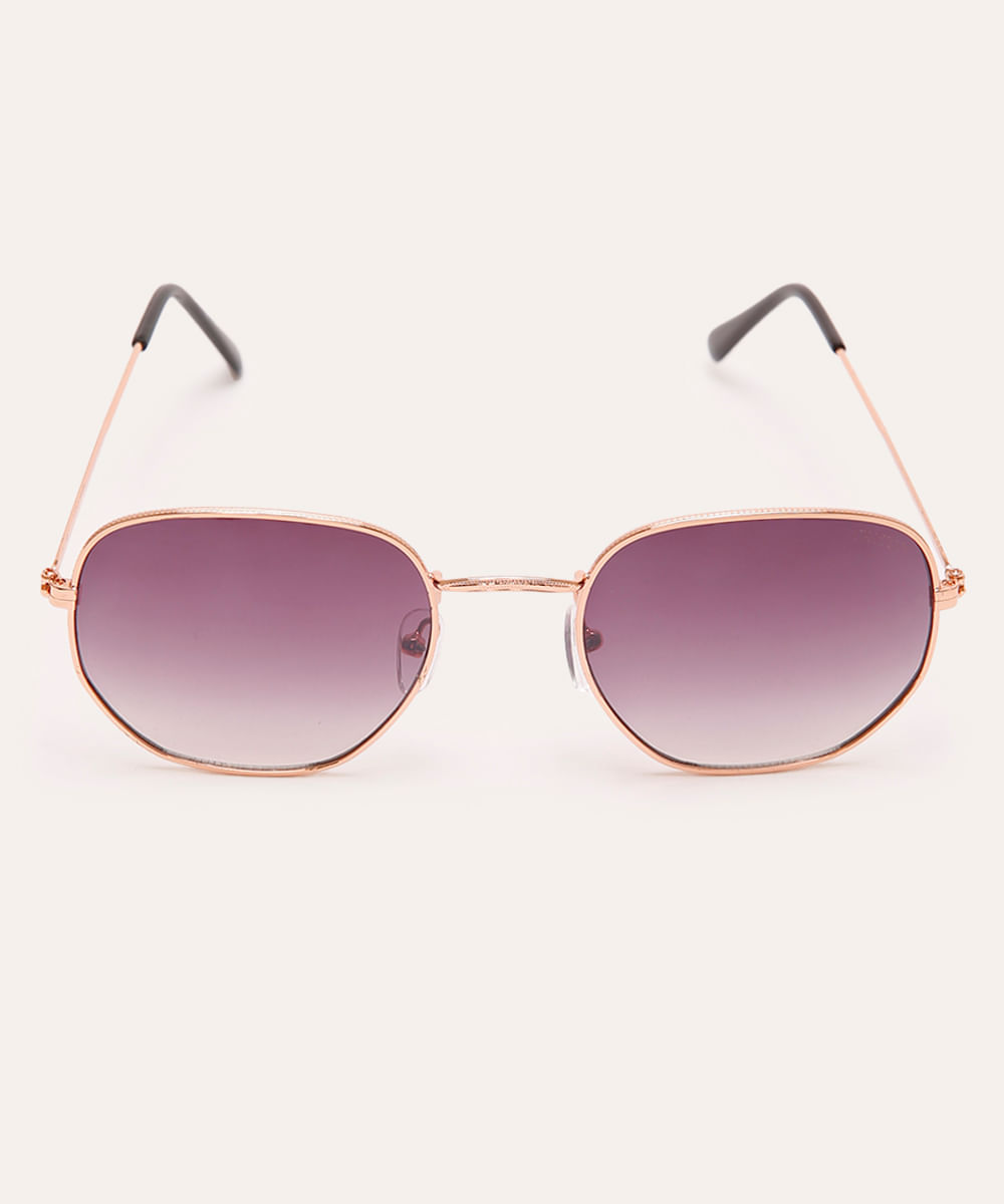 óculos de sol triton oval dourado