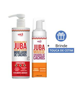 Kit Widi Care Creme de Pentear Encaracolando a Juba 500ml + Mousse Criador de Cachos 200ml + Brinde Touca de Cetim