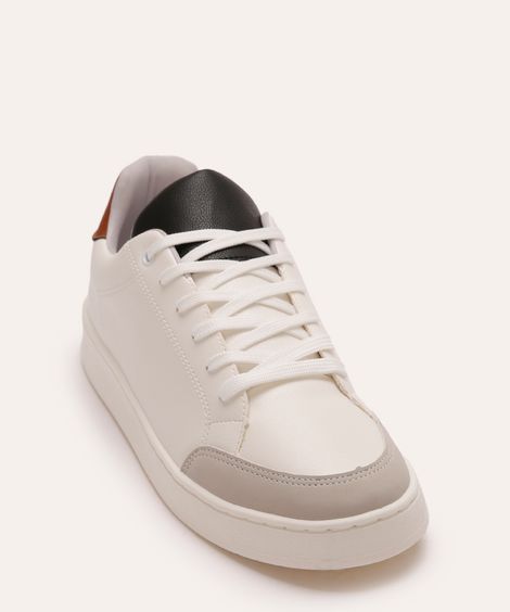 tênis casual com recortes oneself branco