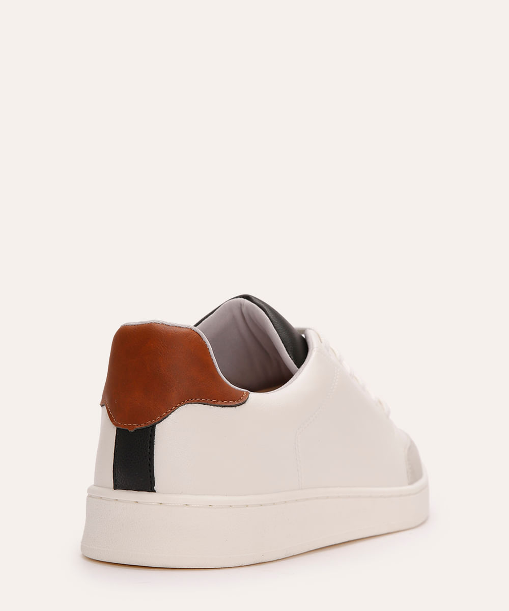 tênis casual com recortes oneself branco