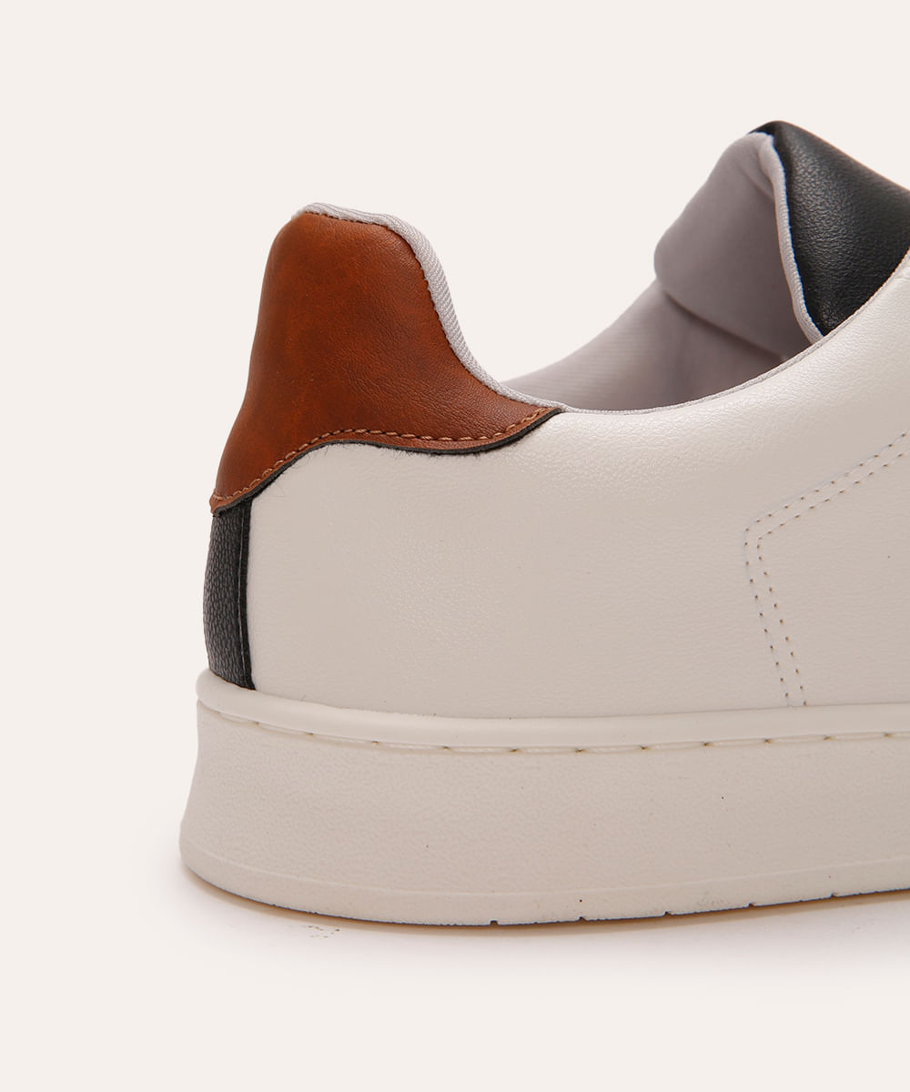 tênis casual com recortes oneself branco