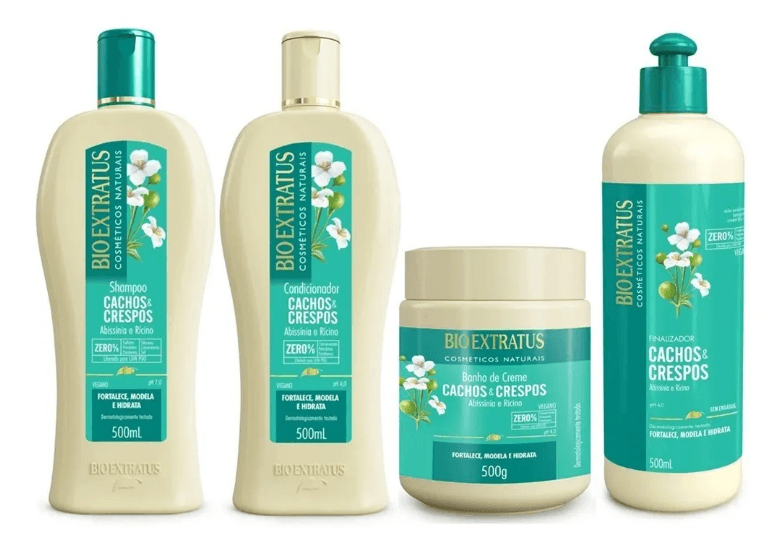 Bio Extratus Cachos e Crespos Kit Duo Finalizador e Mascara 500g