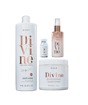 Brae Divine Shampoo Antifrizz 1L+Mascara 500g+Serum 60ml+Ampola 13ml