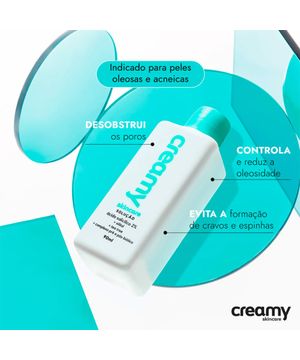 Creamy Ácido Salicílico - Solução Tônica Antiacne 90ml