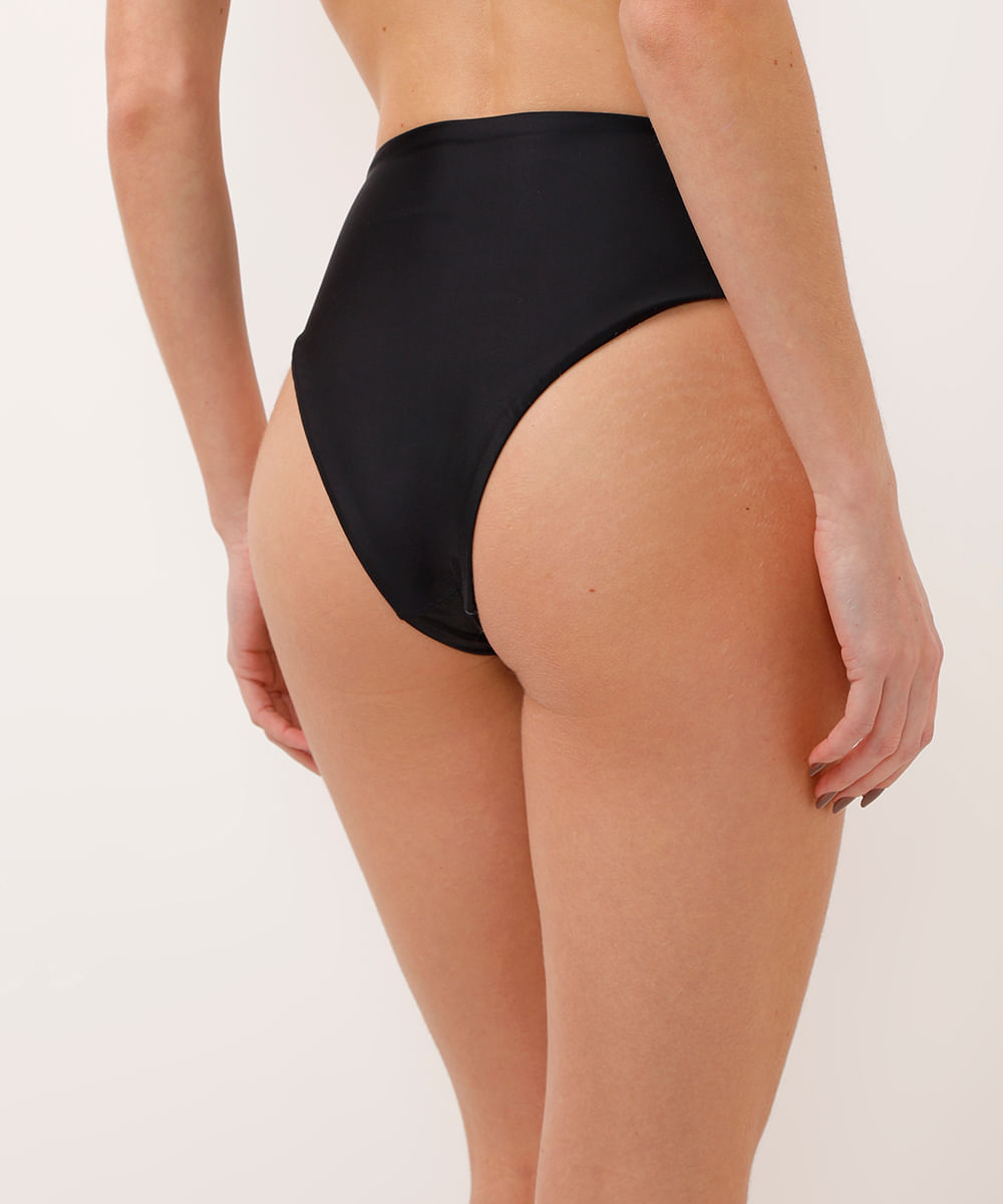 biquíni calcinha hot pant animal print proteção uv preto