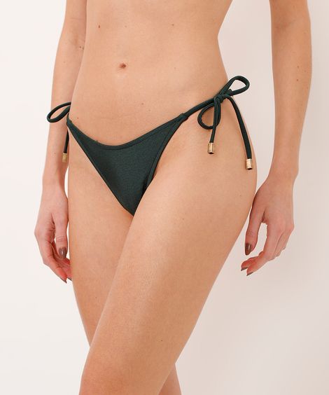 biquíni calcinha tanga aviamento de metal proteção uv verde