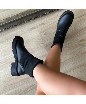 Bota Meia Rochelle Preto