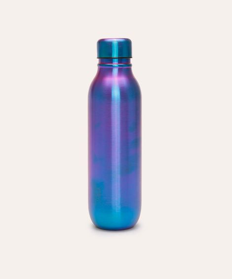 garrafa de metal duo chrome 500ml azul
