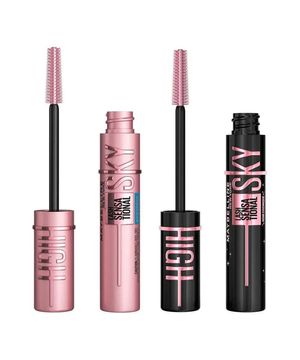 Maybelline NY Lash Sensational Sky High Kit - Máscara de Cílios À Prova D'Água + Máscara de Cílios Cosmic Black Lavável