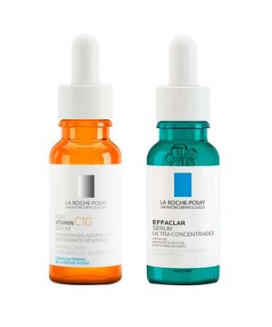 La Roche Posay Kit – Sérum Pure Vitamin C10 + Sérum Effaclar Ultra Concentrado