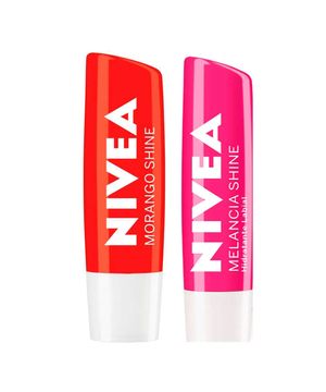 NIVEA Hidratante Labial Shine Kit com 2 unidades