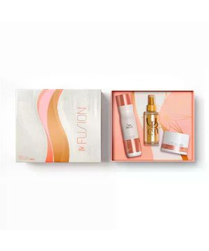 Wella GiftPack Fusion - Shampoo 250ml + Máscara 150ml + Óleo Oil Reflection 100ml