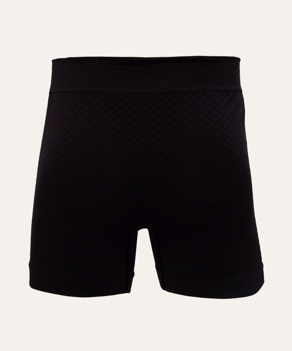 kit de 3 cuecas boxer com textura esportivo azul marinho