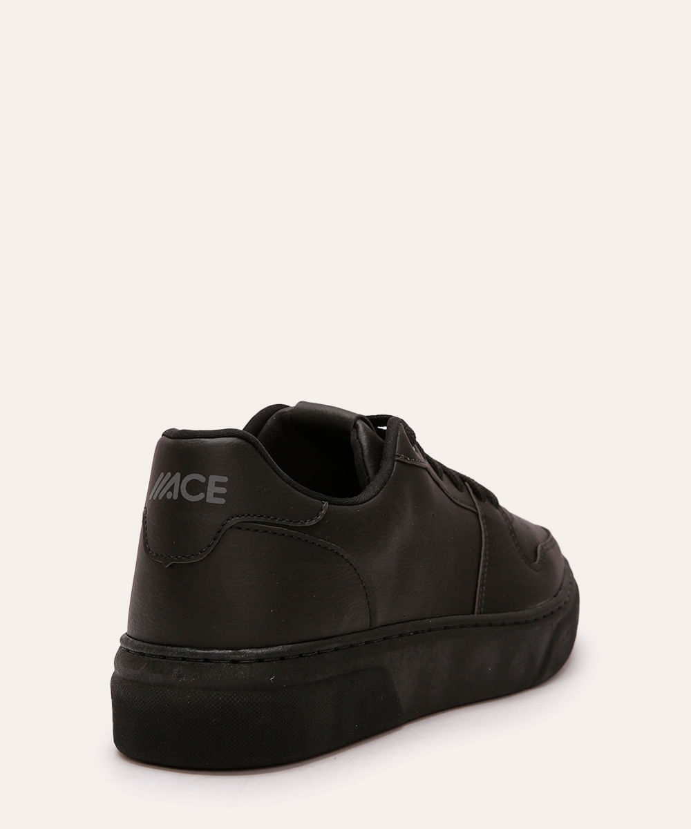 tênis casual cano baixo ace preto