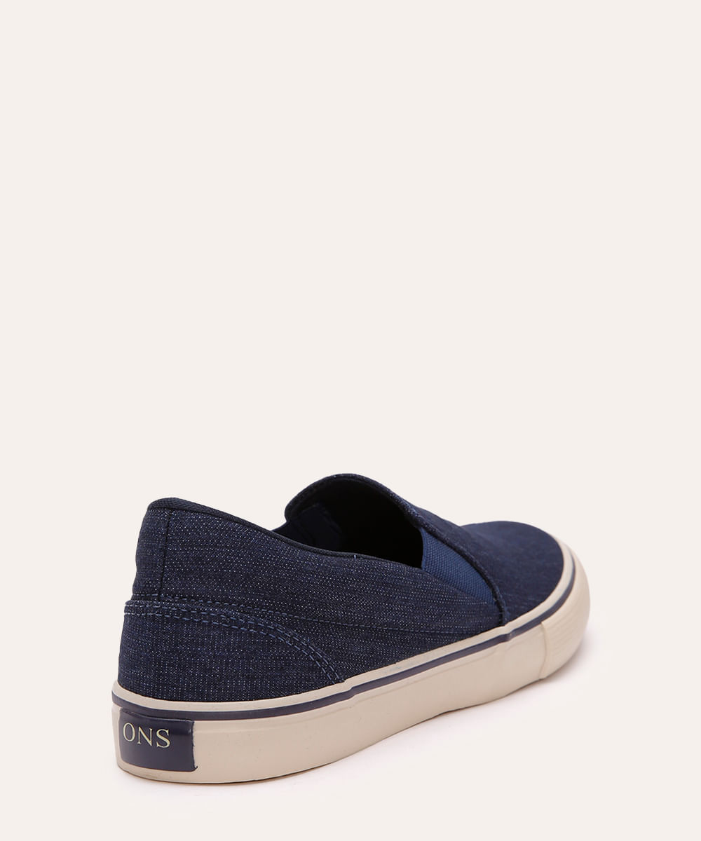 tênis slip on de sarja oneself azul