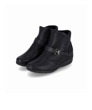 Bota Cano Curto Piccadilly Anabela 117106 Preto