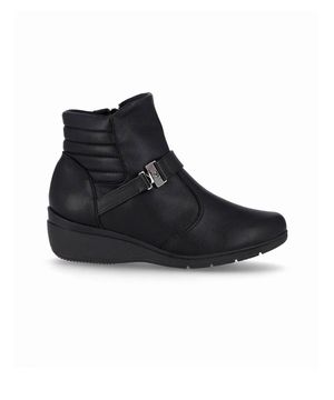 Bota Cano Curto Piccadilly Anabela 117106 Preto