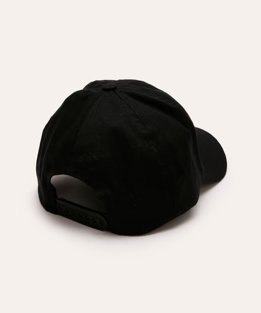 boné de sarja nyc aba curva preto