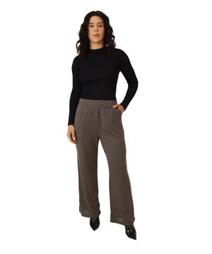 Calça Pantalona Feminina de Lanzinha Cinza