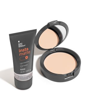 Combo Instamatte: Primer Facial Líquido 20ml + Pó Compacto Facial Translúcido 5,5g