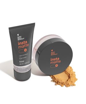 Combo Instamatte: Primer Facial Líquido 20ml + Pó Solto Translúcido Amarelê 10g