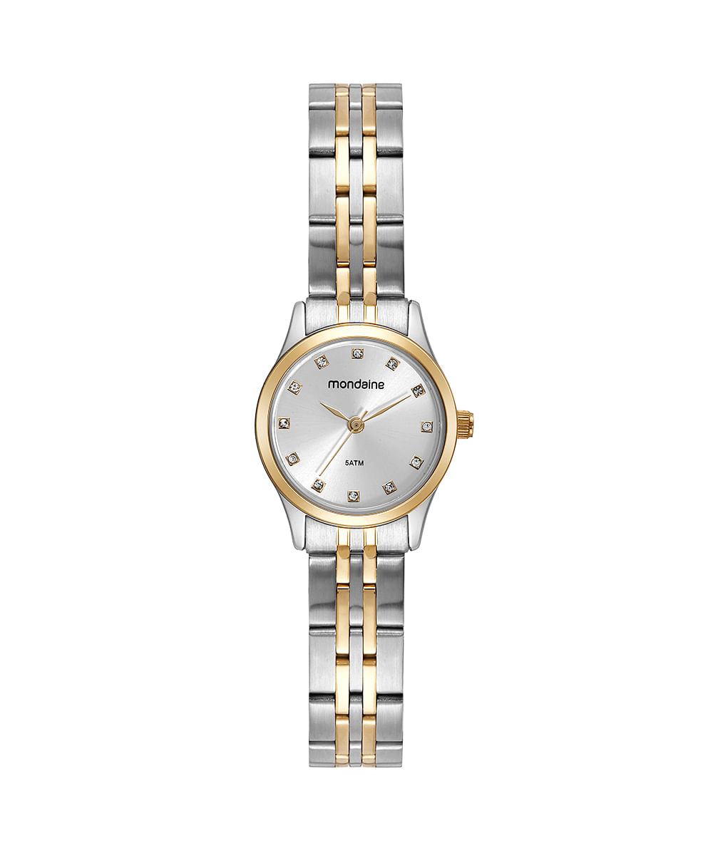 relógio analógico mondaine 32493LPMVBE2KT dourado