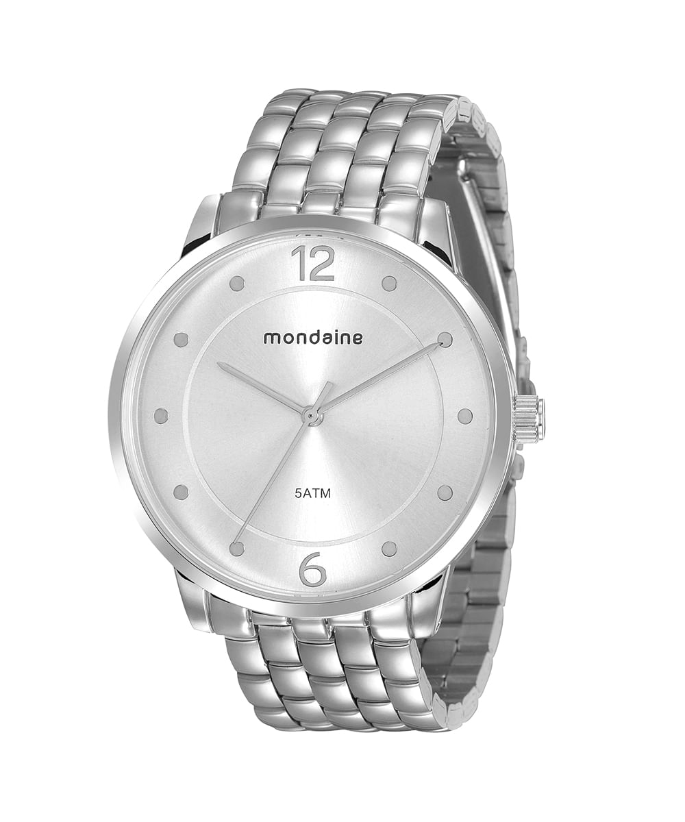 relógio analógico mondaine 76759L0MVNE1KF prateado