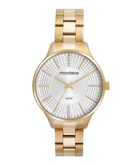 relógio analógico mondaine 32535LPMKDE1K1 dourado