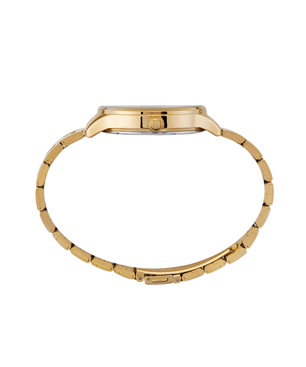 relógio analógico mondaine 32535LPMKDE1K1 dourado
