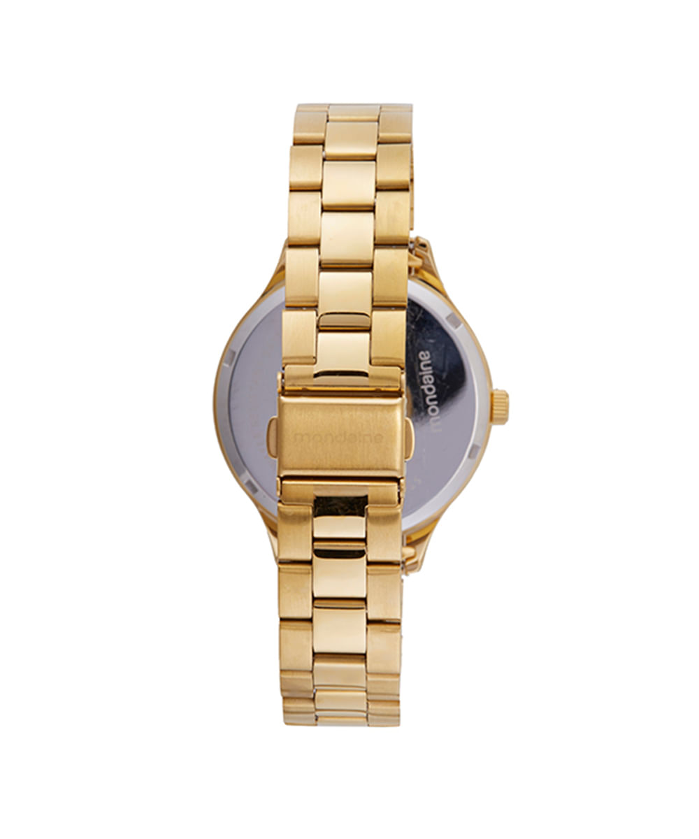 relógio analógico mondaine 32535LPMKDE1K1 dourado