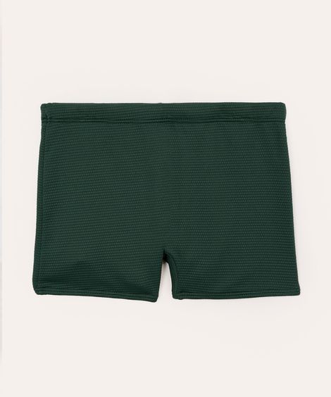 sunga boxer texturizada juvenil verde
