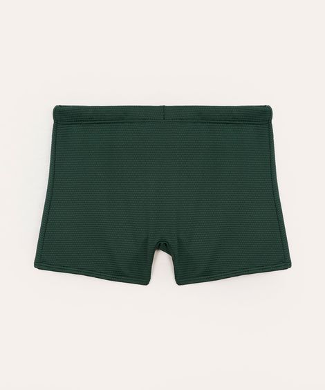 sunga boxer texturizada juvenil verde