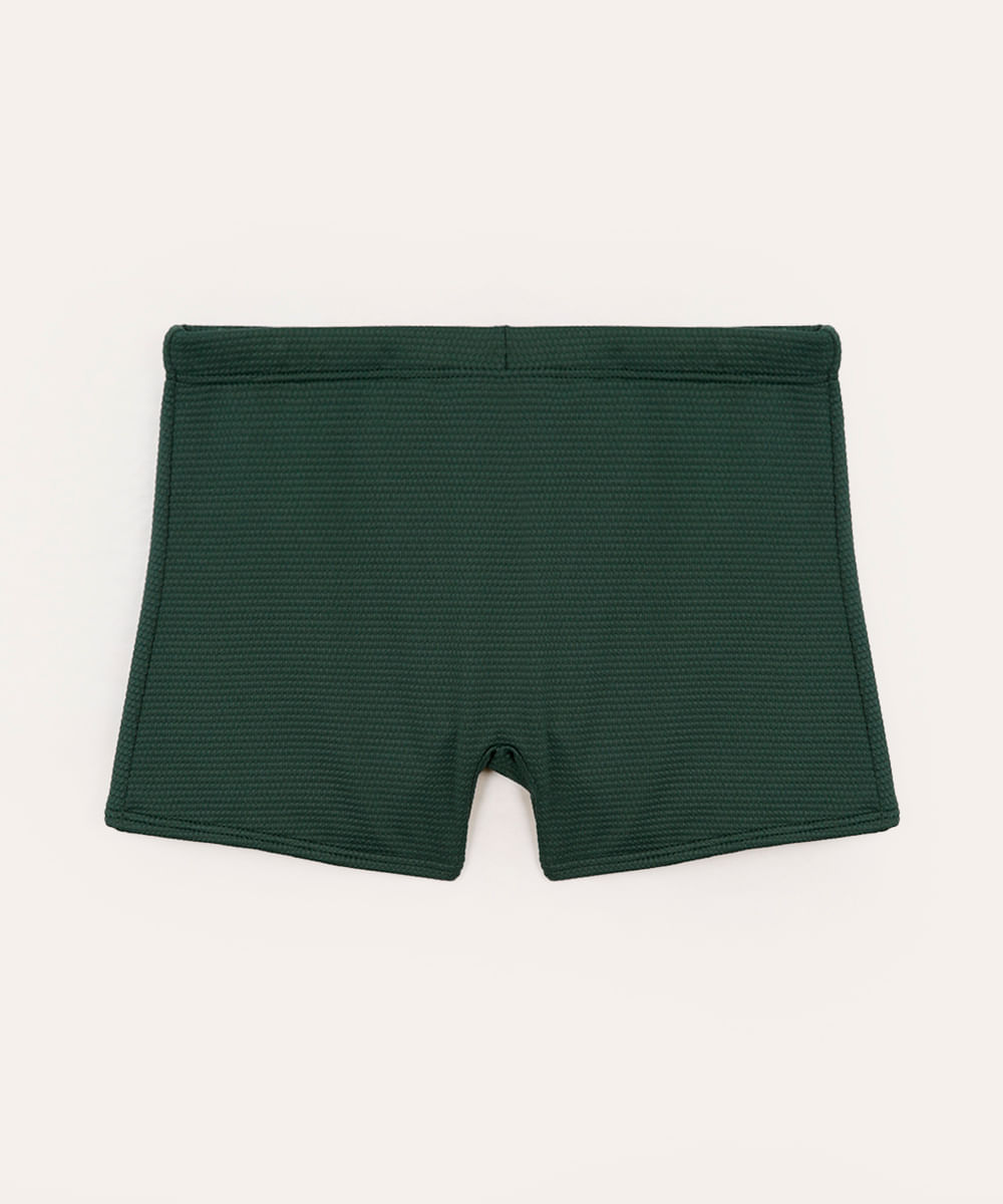 sunga boxer texturizada juvenil verde