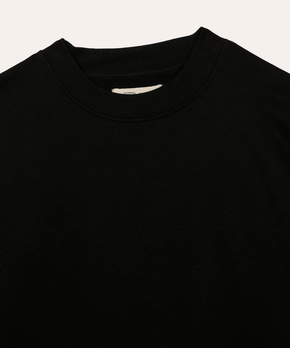 camiseta de moletom juvenil preta