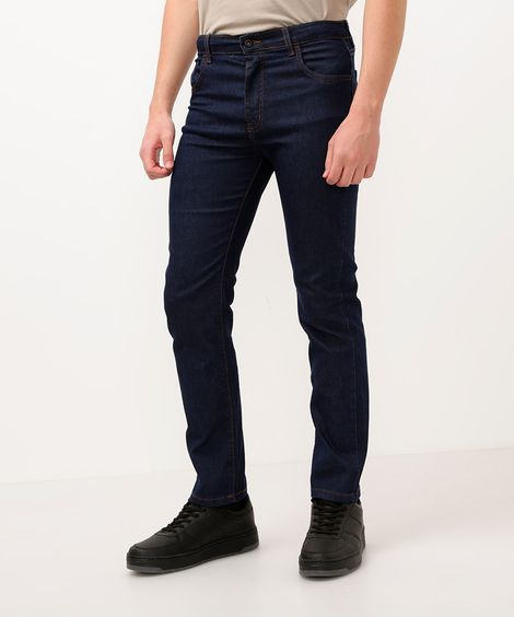 calça jeans slim juvenil azul