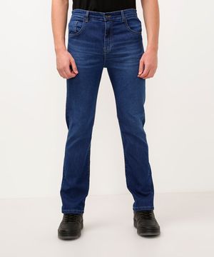 calça jeans slim juvenil azul escuro