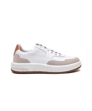 Tênis Democrata Drake Pulse 600101 Couro Off White