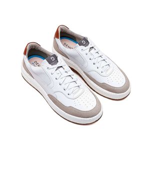 Tênis Democrata Drake Pulse 600101 Couro Off White