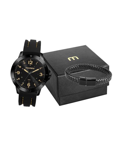 relógio analógico mondaine 99698GPMVPI2KF preto