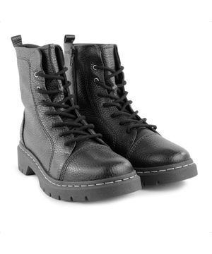 Bota Coturno Usaflex Salto Plataforma Feminino