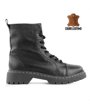 Bota Coturno Usaflex Salto Plataforma Feminino