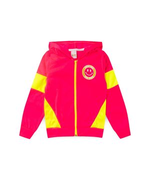 Conjunto Infantil Menina Inverno Esportivo NBA - Smile - Rosa Neon