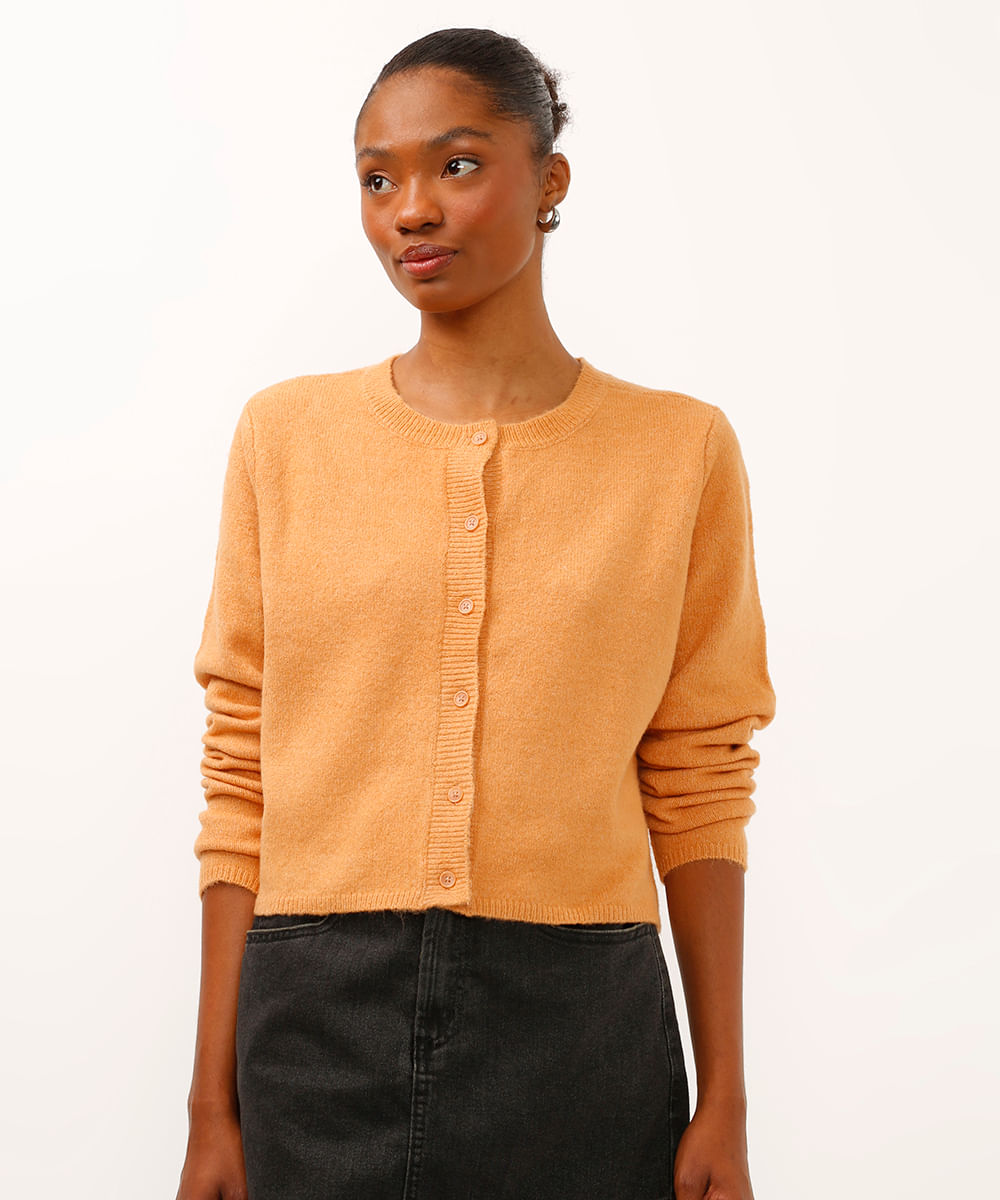 cardigan de tricot fleece bege
