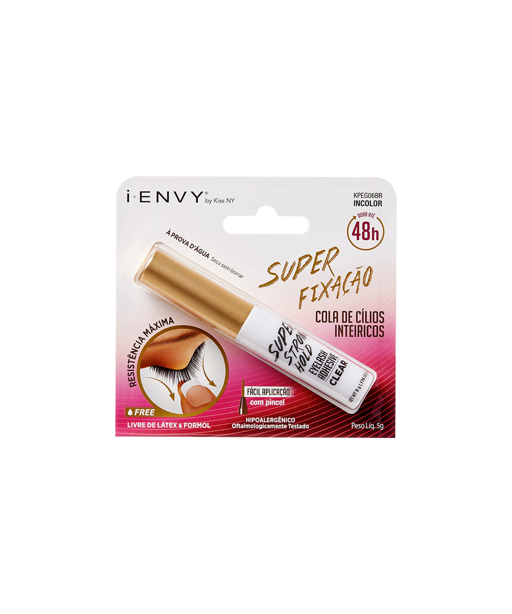 cola de cílios i envy by kiss new york 48h transparente