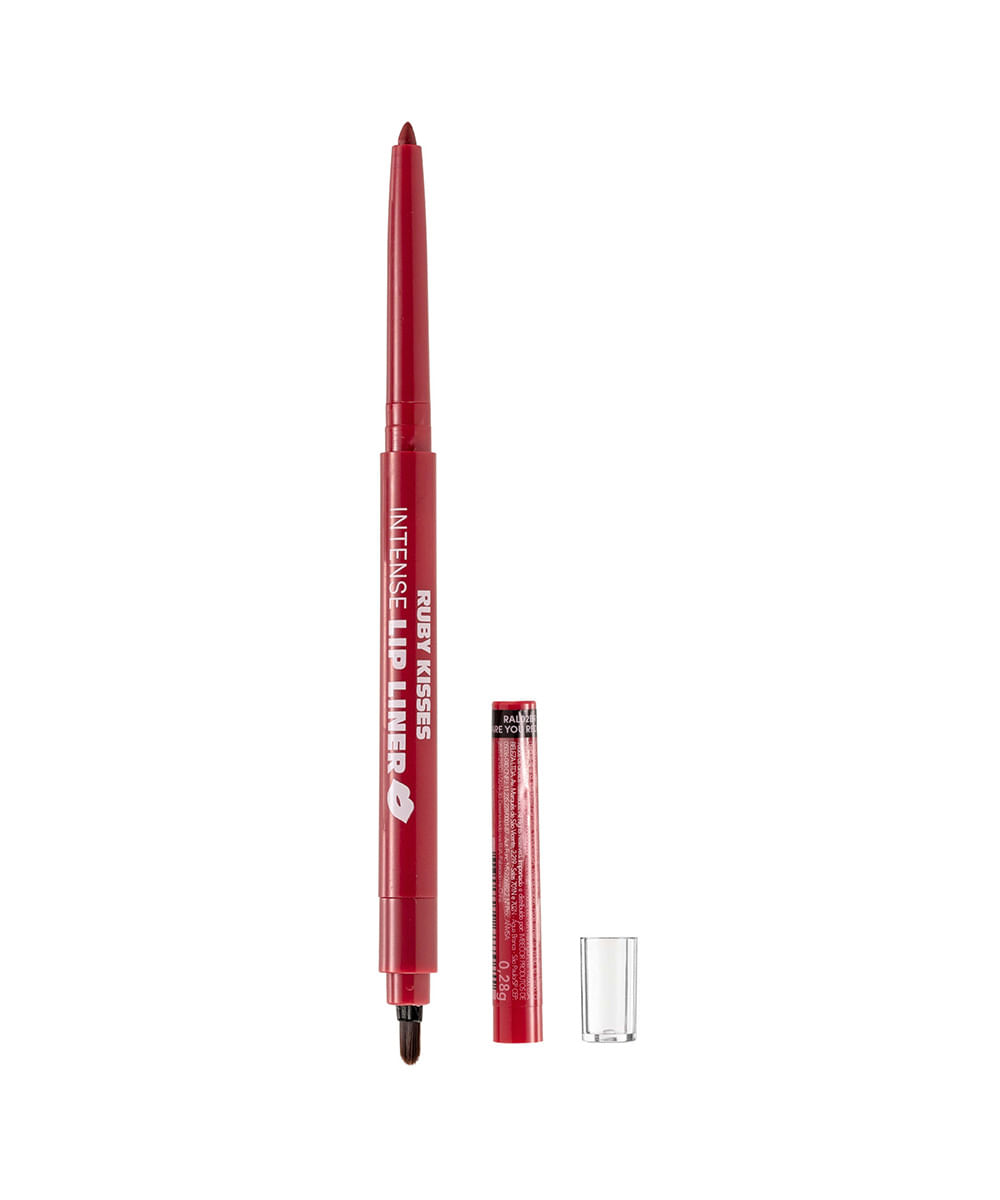 lápis retrátil para lábios are you reddy ruby kisses vermelho
