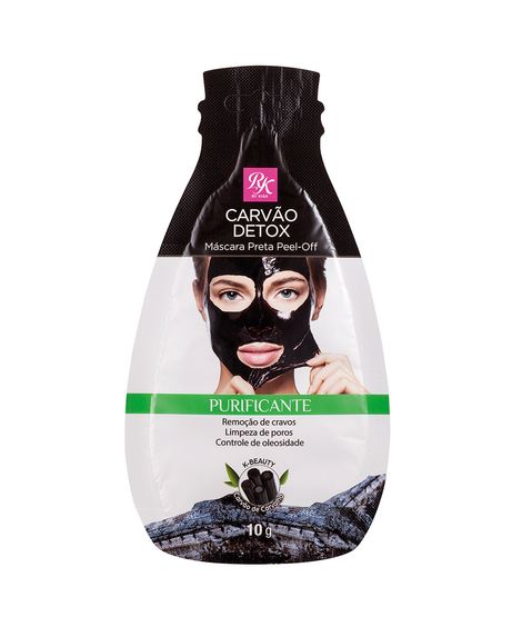 máscara facial ruby kisses peel off mask carvão detox
