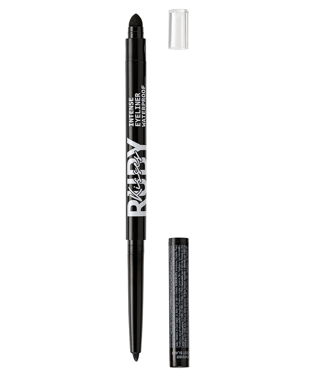 lápis retrátil perfect precision à prova dágua preto ruby kisses